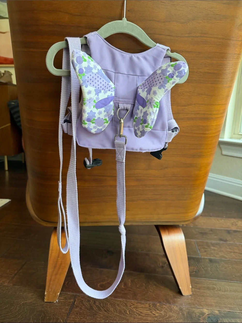 Toddler Butterfly Safety Harness Leash Backpack - Light Purple